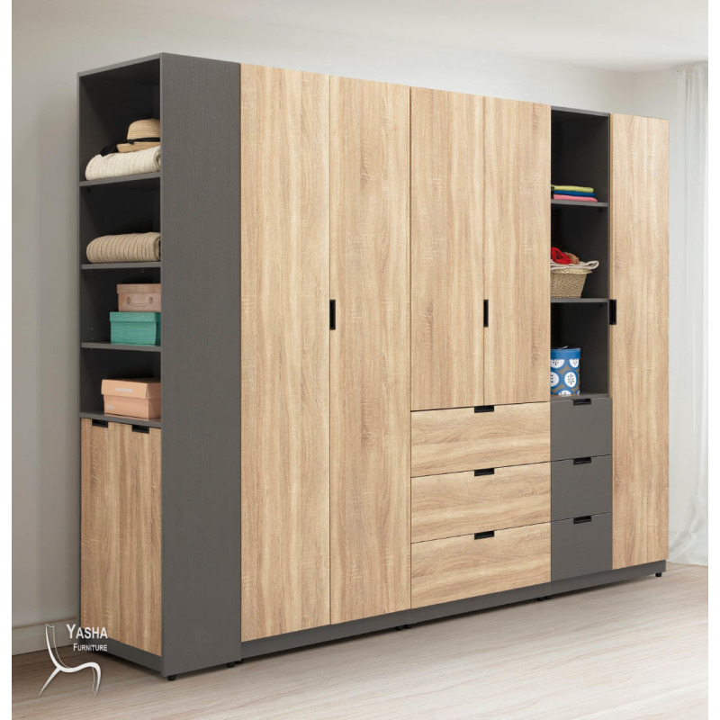 B134-01 奧利佛8.5尺系統式衣櫥(H106+H107+H108+H109)