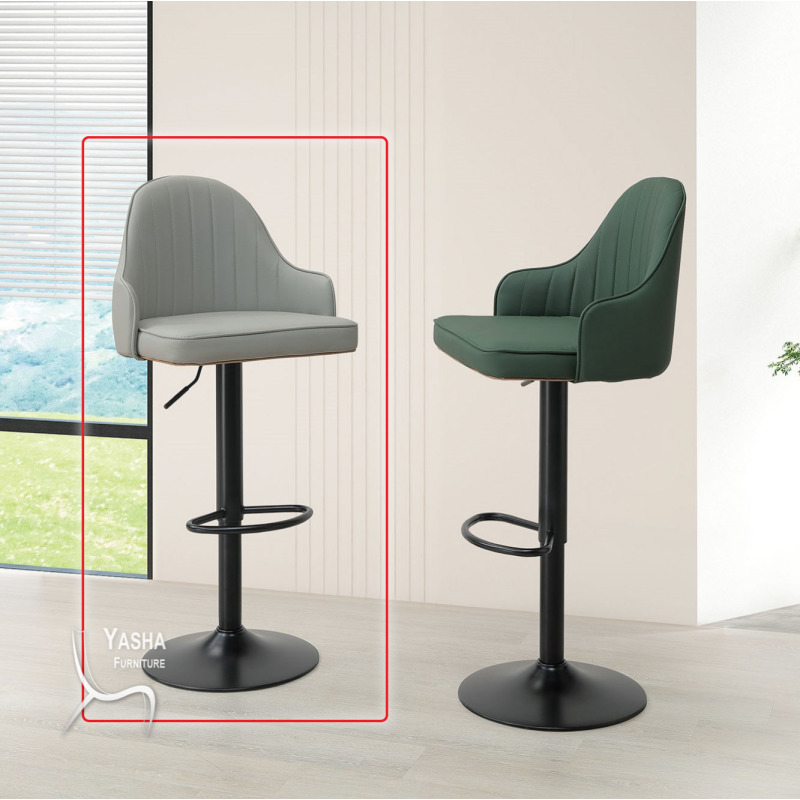 B549-05 紐書亞升降吧椅 (006)(米白皮)