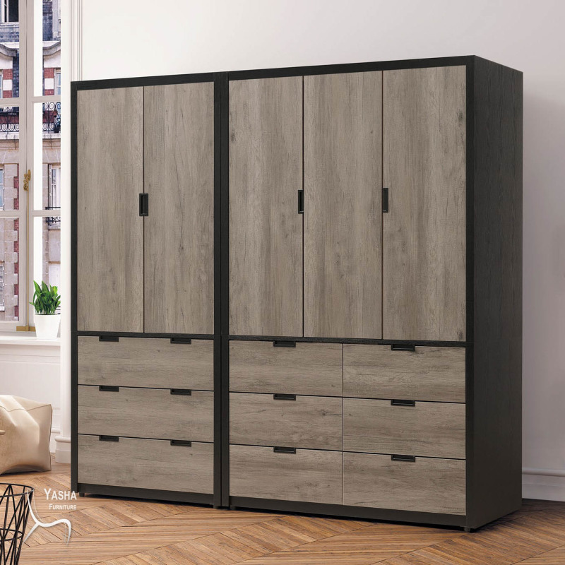 B144-08 漢諾威7尺組合衣櫥 (D106+D107)