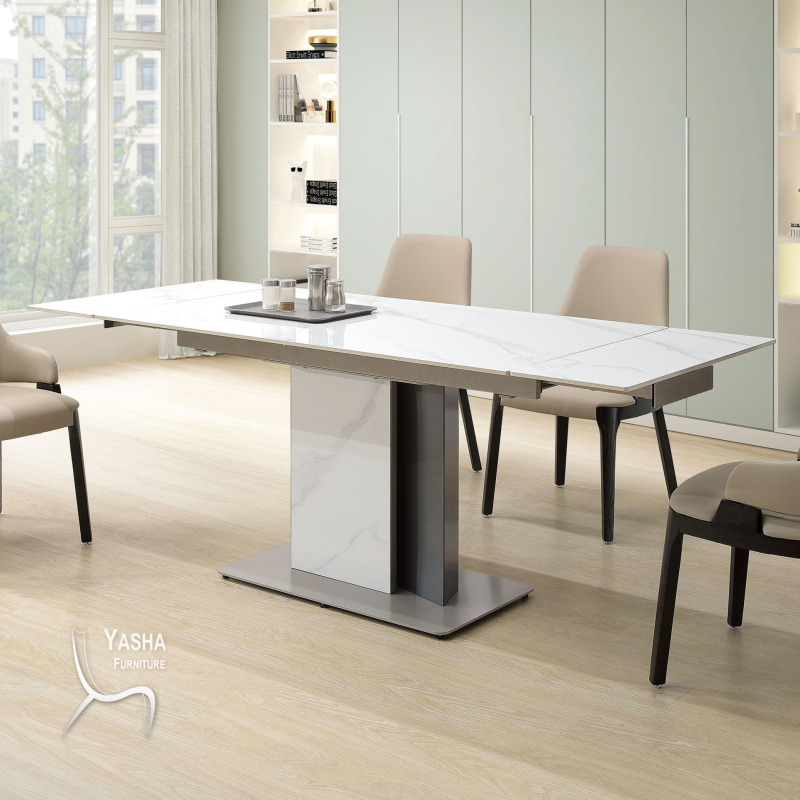 B471-01 克萊德6.6尺岩板伸縮餐桌 (922)