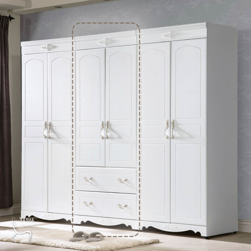 B158-03 溫妮莎歐風2.7尺二抽衣櫥(S208)