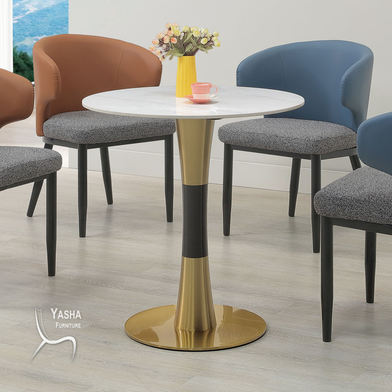 B509-01 湯森2.3尺岩板圓餐桌(XY-001 岩板)