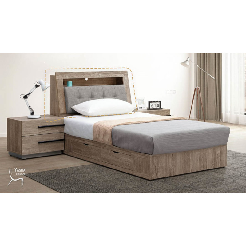 B137-08 布拉格3.5尺床頭 (G203)