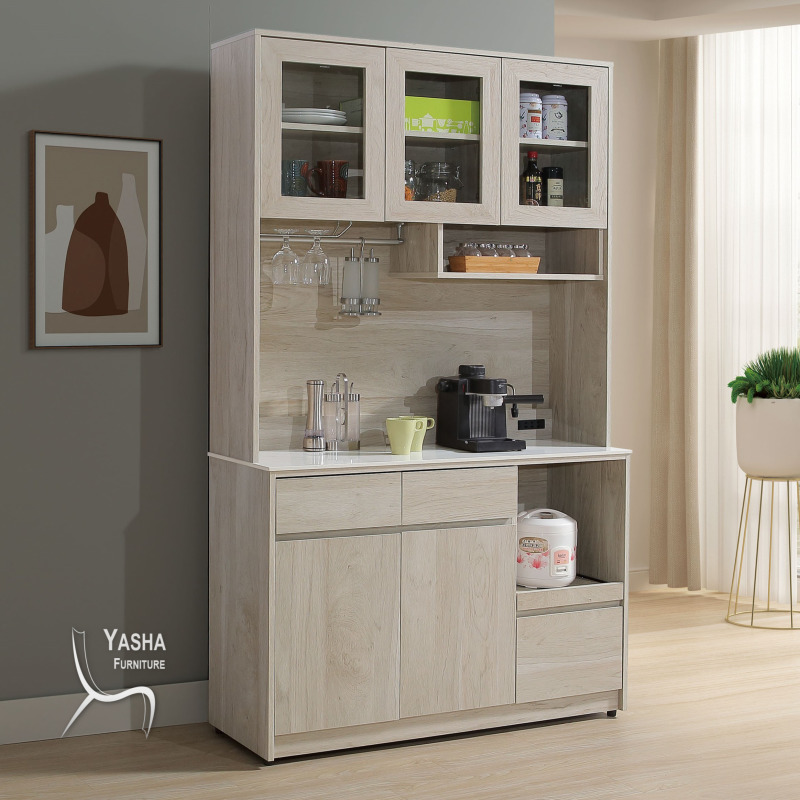 B450-04 羅布森4尺收納櫃組(L780+L783+J211岩板)