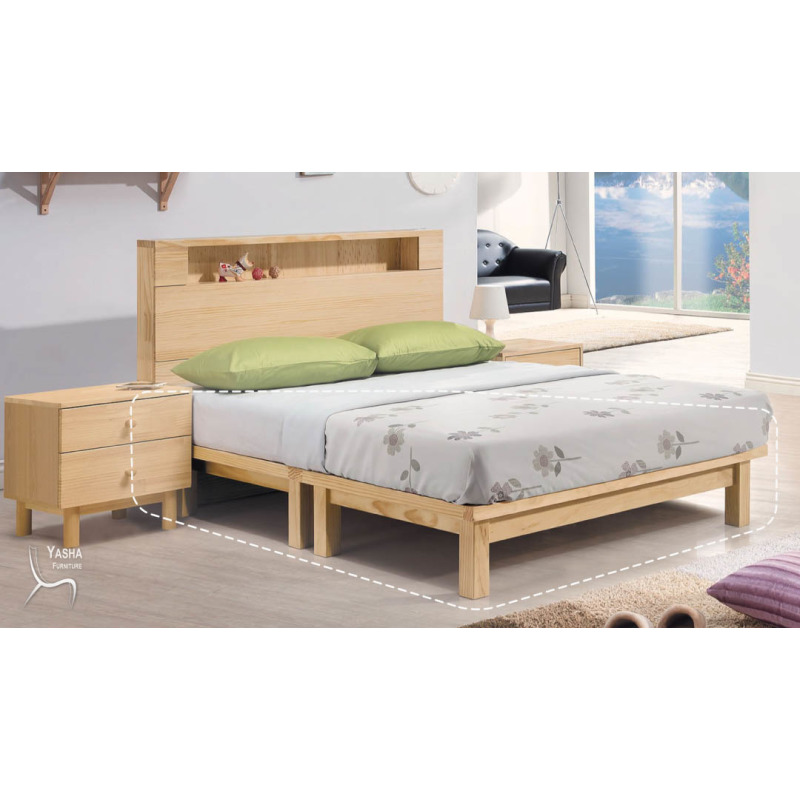 B150-02 羅本實木5尺床底 (K210)