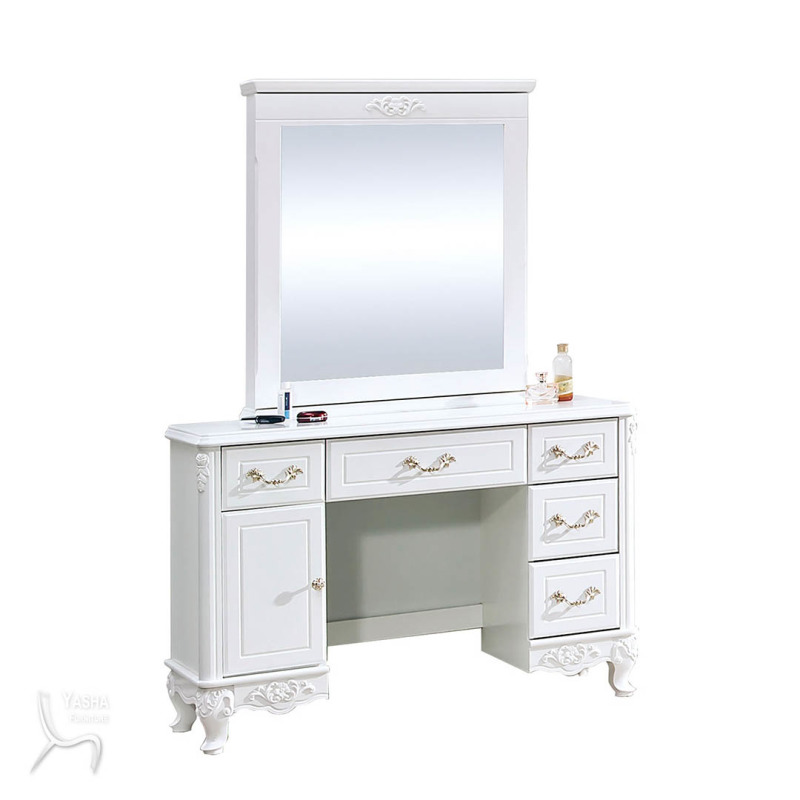 B157-05 溫妮莎歐風3.5尺鏡台 (含椅)(S207+S211)