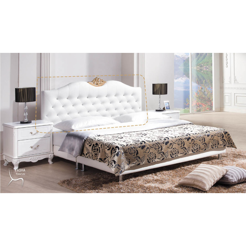 B156-05 溫妮莎6尺白色皮床頭片 (K805)