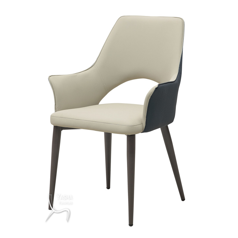 B477-03 馬科斯餐椅 (M96)(淺灰／編織)