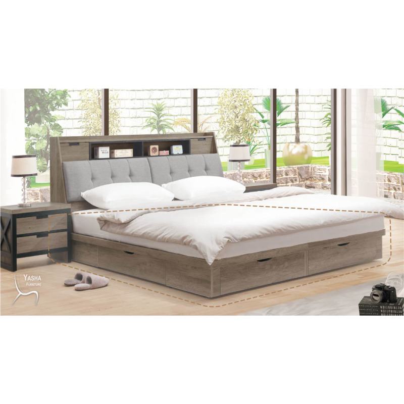 B144-02 漢諾威5尺收納床底 (D111)