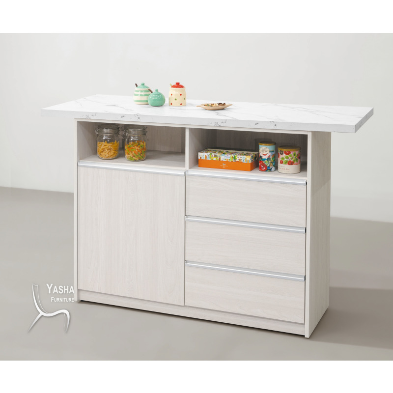 B415-02 雨果白榆木5尺吧台中島 (J724+J723)