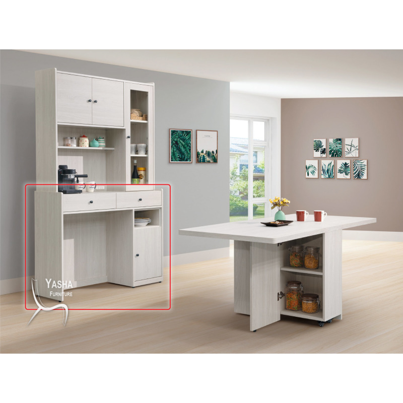 B419-02 雨果4尺餐櫃下座 (J713-1)