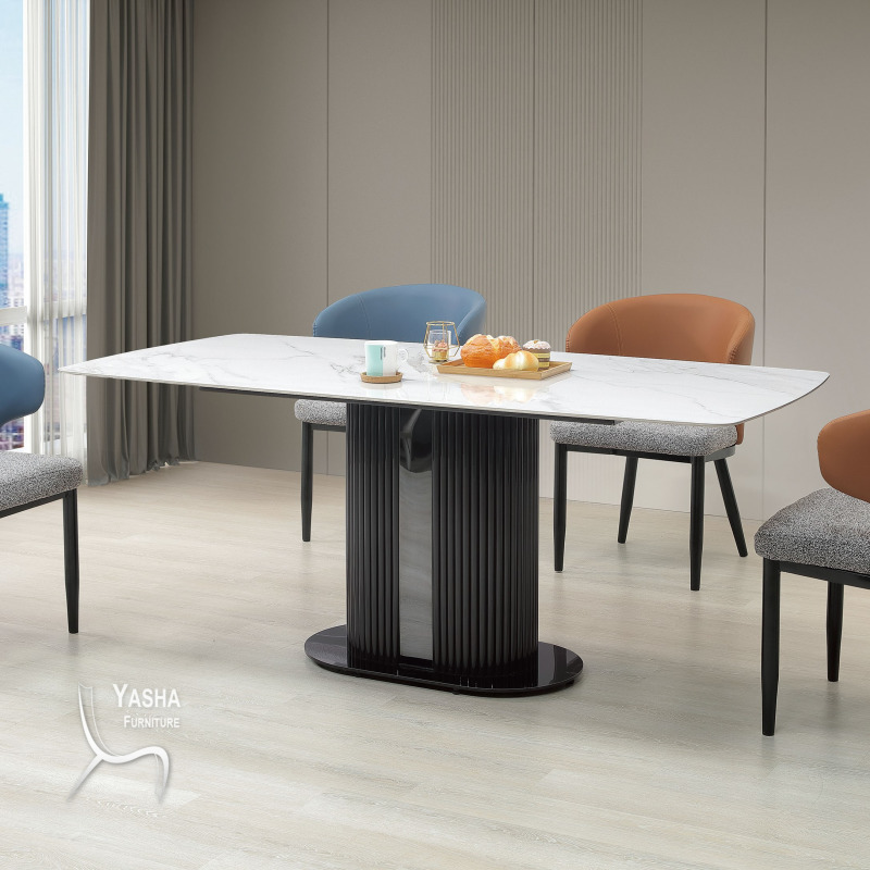 B477-04 范德爾6尺柔光岩板餐桌 (6002)