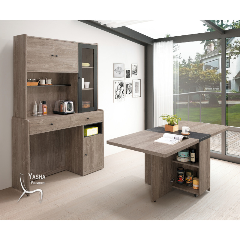 B421-01 波爾多4尺餐櫃組 (G523-1+G523-2+G523-3)