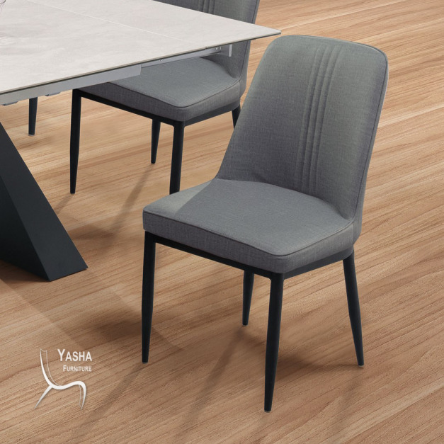 B500-02 杰西餐椅 (MP2357)(灰皮)