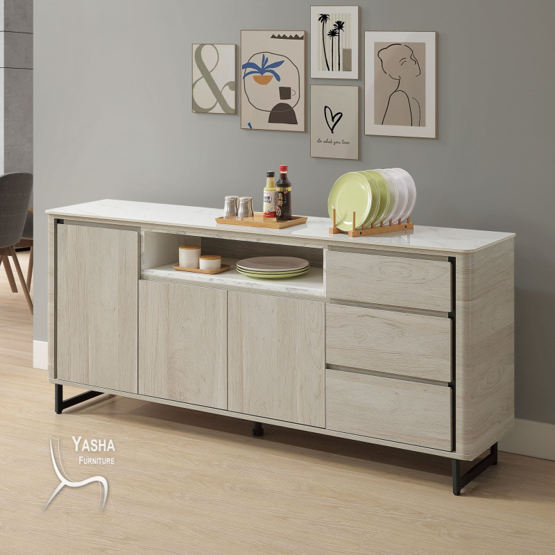 B449-02 威瑟斯5尺收納櫃 (HY871+HY871岩板)