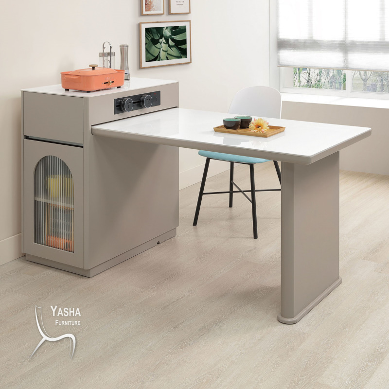 B412-02 安伯4.3尺岩板伸縮島台桌 (K6)