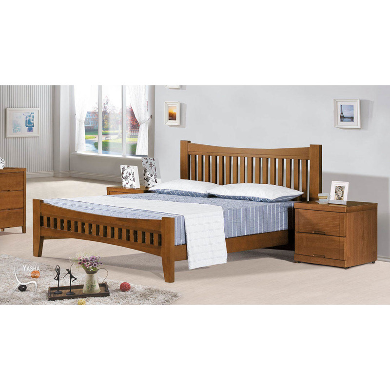 B190-03 依娜柚木色5尺床台