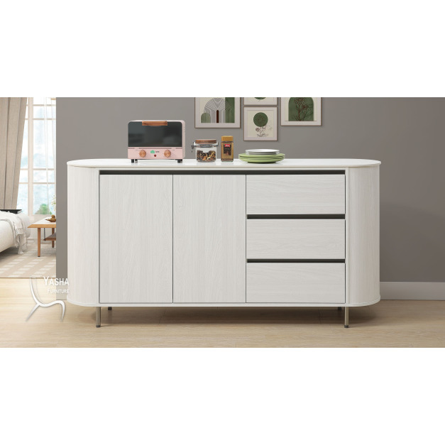 B432-01 勞倫斯6尺岩板收納櫃(L310+L308岩板)