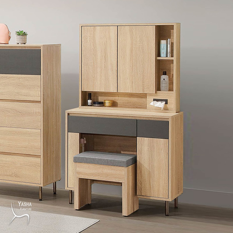 B132-09 奧斯陸3.3尺旋轉鏡台 (含椅)(D207+D208)