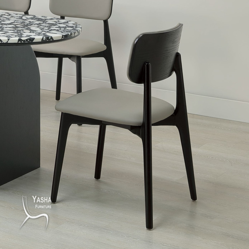 B480-03 米婭實木餐椅 (L06)(黑)