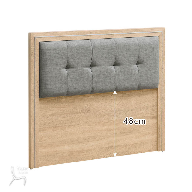 B134-06 艾美鋸切橡木3.5尺床頭片 (D167)