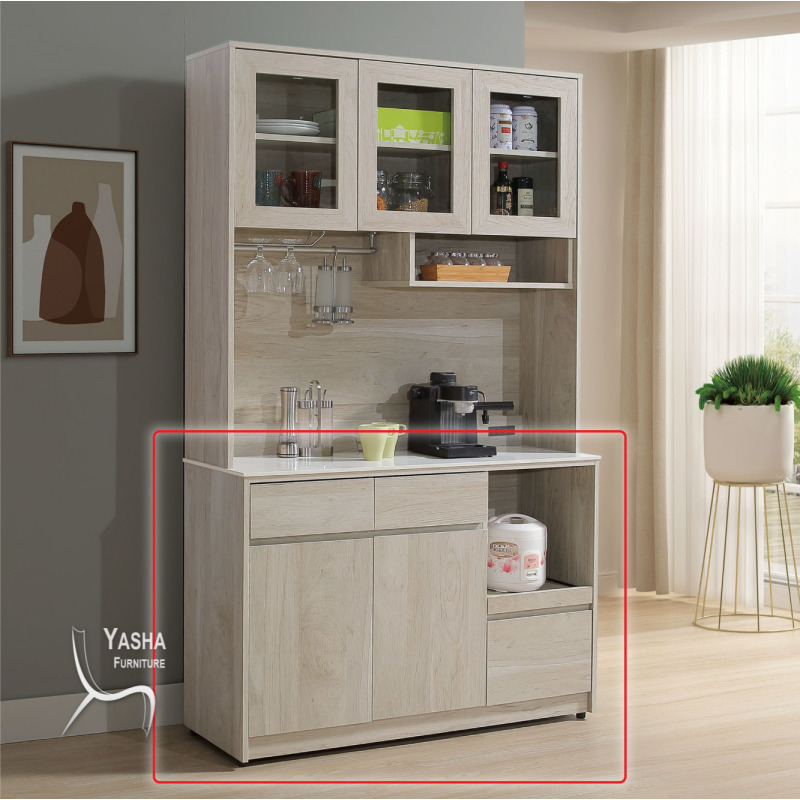 B450-05 羅布森4尺收納櫃下座(L780+J211岩板)