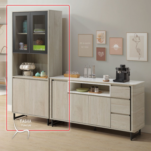 B371-01 威瑟斯2.7尺鋁門展示櫃 (HY873)