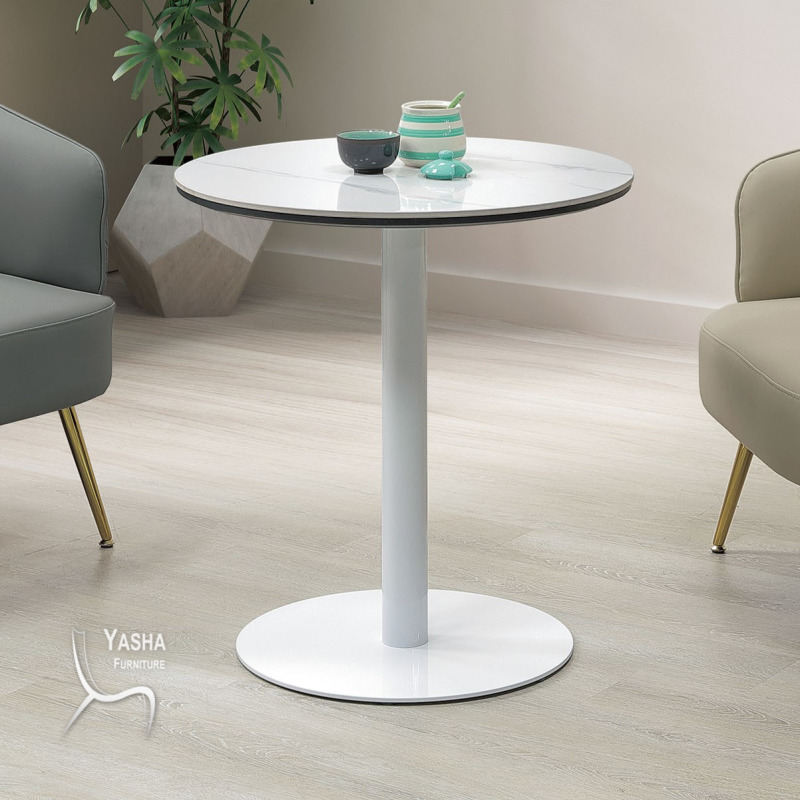 B511-04 李歐2尺岩板洽談桌 (T821岩板)