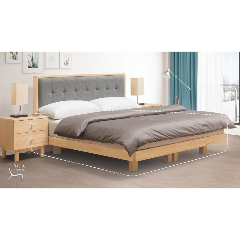 B146-02 哥本哈根實木5尺懸空床底(D803)