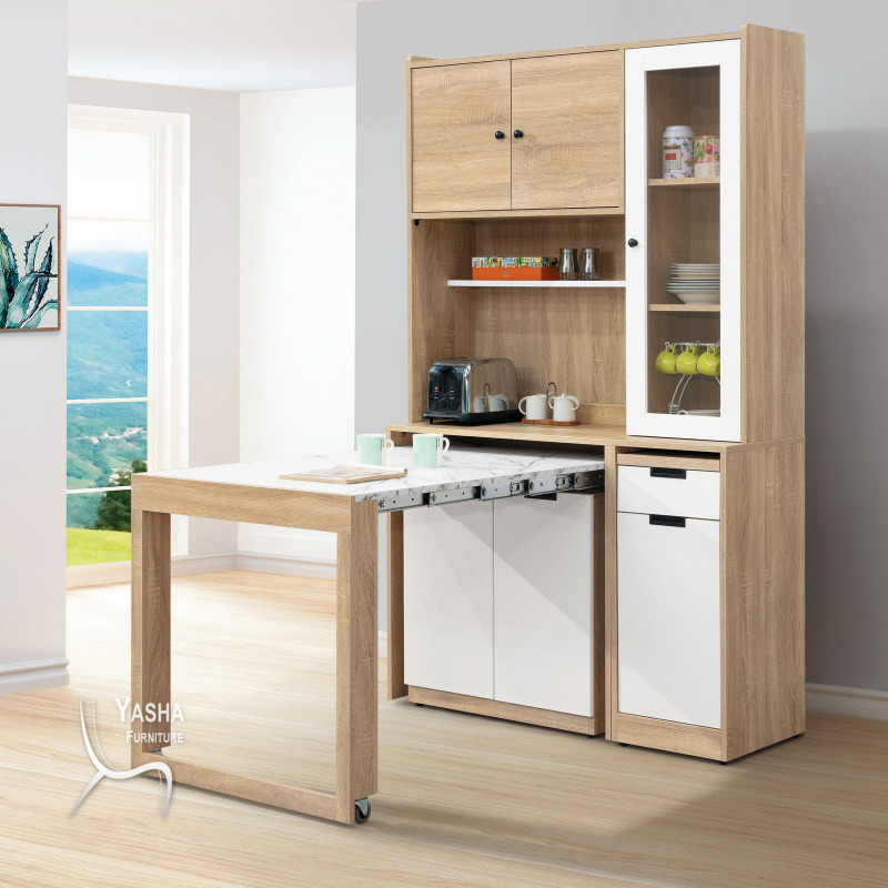 B423-01 雨果4尺桌收納櫃組(H346+G526-2+J714)