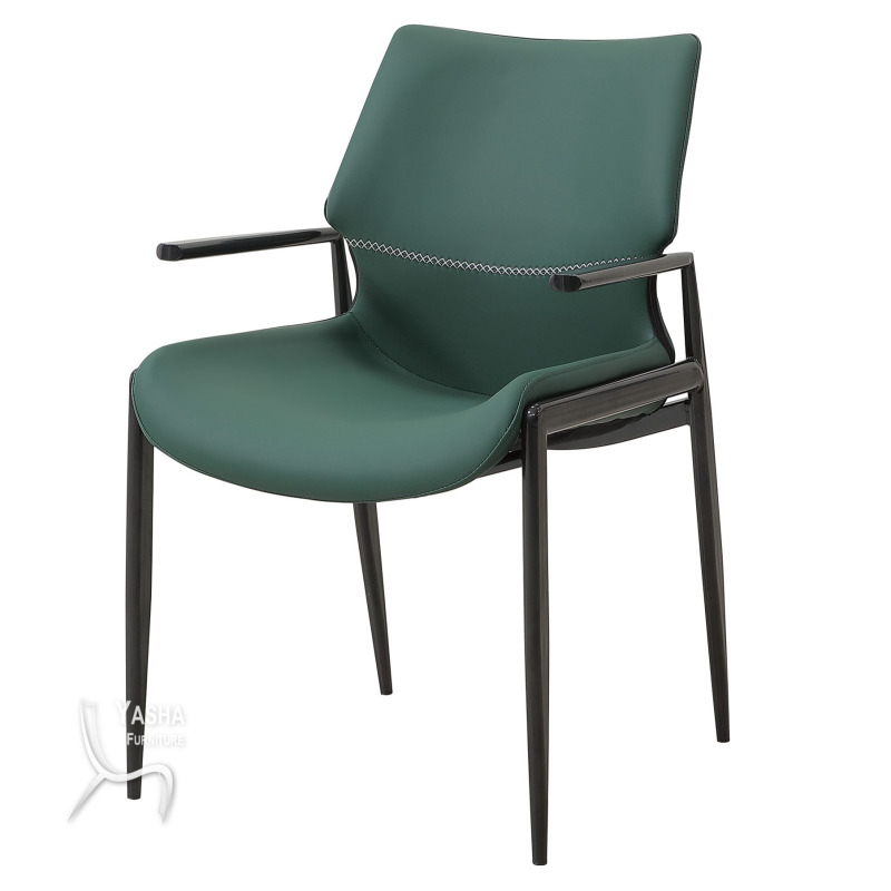 B474-05 斯坦利扶手餐椅 (158)(綠)