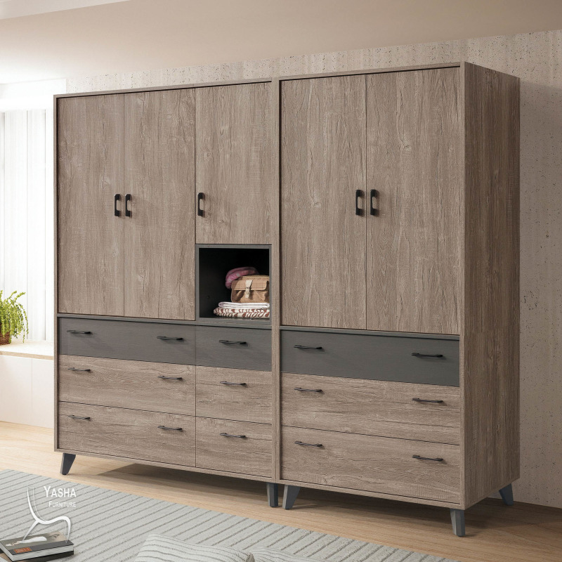 B142-01 奧蘭多7×7尺組合衣櫥(F307+F308)