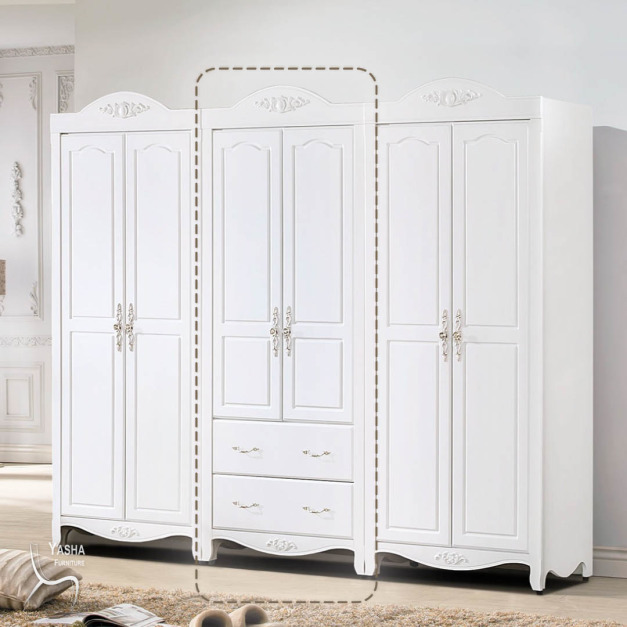 B162-03艾莉歐風2.7尺二抽衣櫥 (S104)