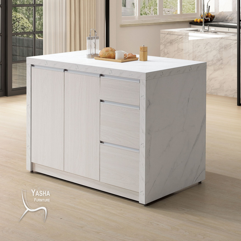 B414-01 泰倫4尺中島桌 (L116)