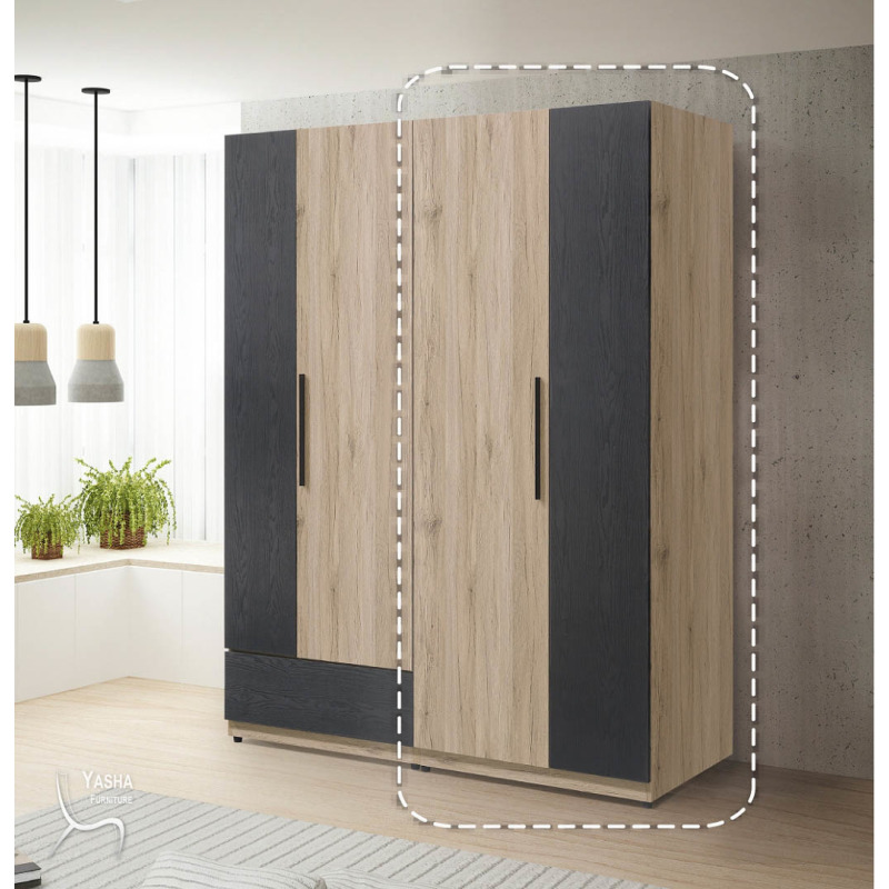 B115-02 慕尼黑2.5尺雙吊衣櫥 (HY743)