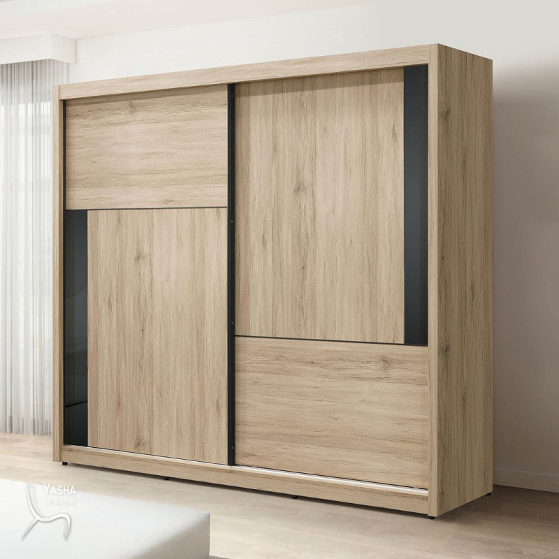 B116-09 墨爾本7×7尺推門衣櫥 (HY757)