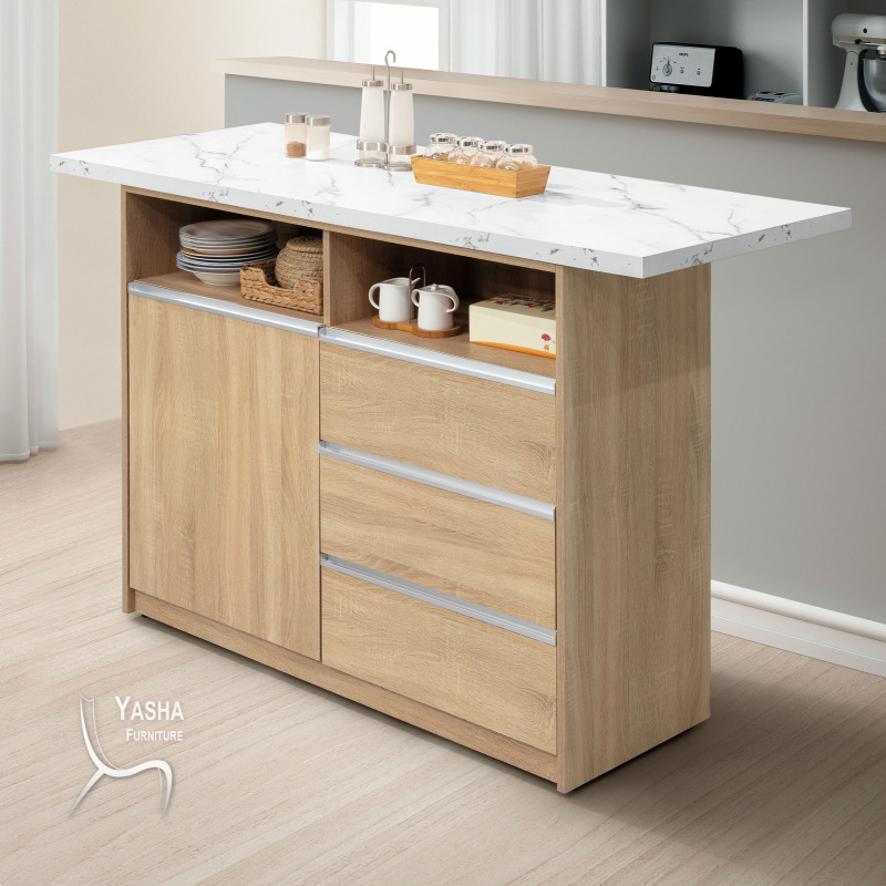 B415-01 雨果原木5尺吧台中島 (J721+J723)