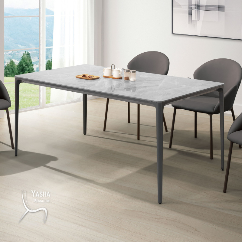 B488-01 布蘭特6尺圓角餐桌(1822-1)(R50)(180)