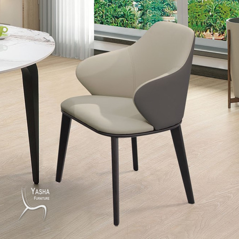 B501-05 米諾瓦實木餐椅 (H368)(13米白/17灰)(雙色)