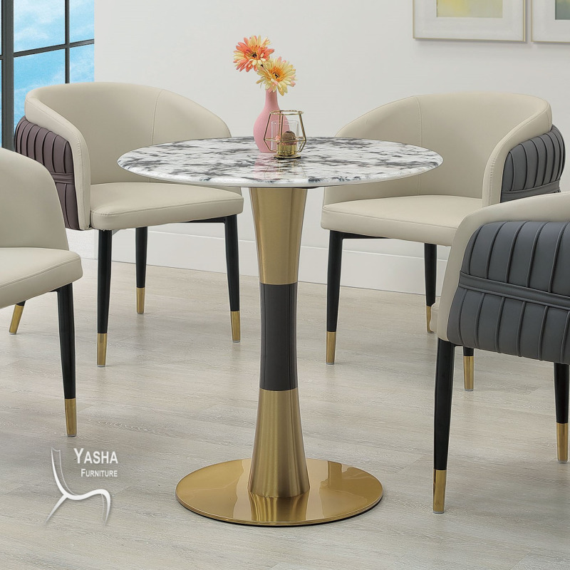 B510-01 菲爾2.3尺超晶石圓餐桌(XY-001 石)