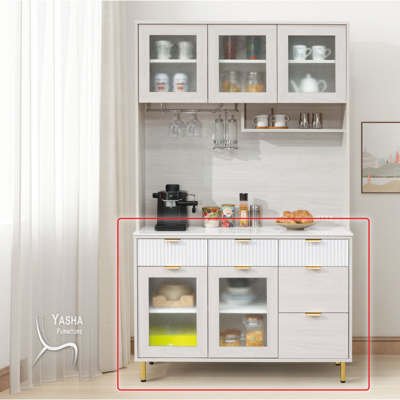 B436-05 黛妮4尺收納櫃下座 (J253+J211岩板)