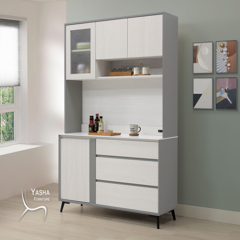 B439-03 科琳4尺收納櫃(M154+M173+J211岩板)