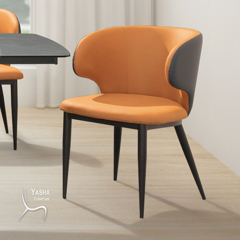 B494-03 索尼亞餐椅 (CY672)(橘色)