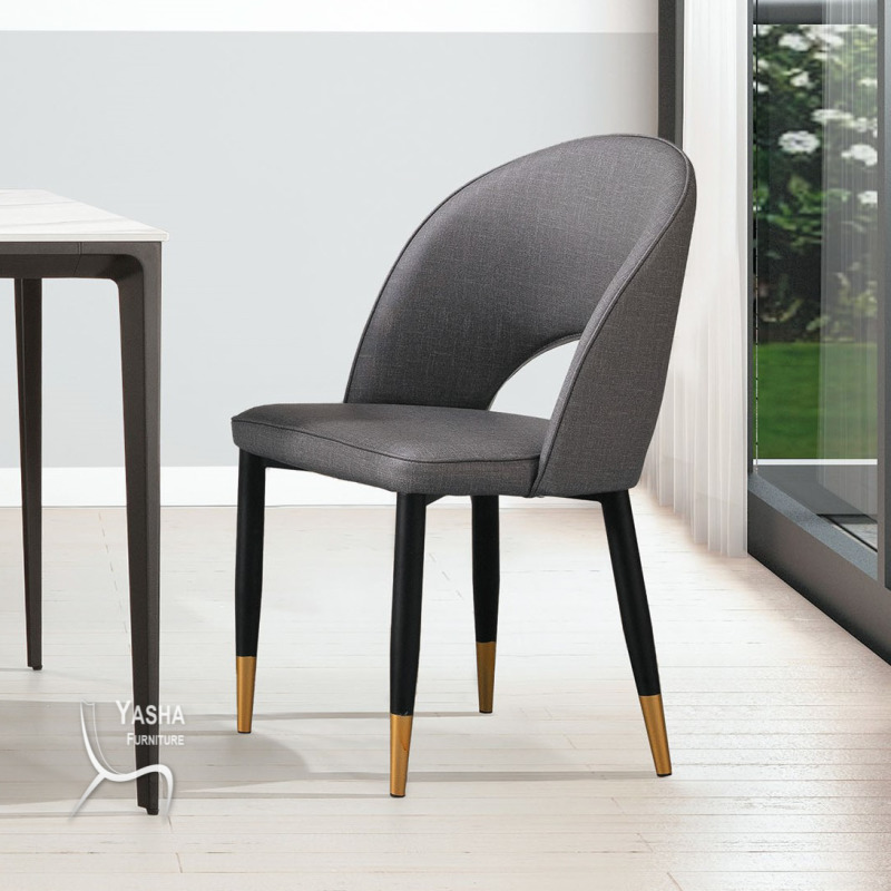 B492-02 威利斯餐椅 (MP-89DC)(灰皮)