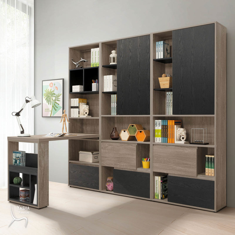 B572-01 艾爾頓7.4尺書櫃書桌組 
(H533+H534X2+G253+G254)