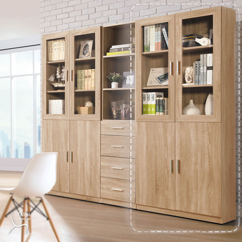 B578-03 盧卡斯2.7尺四門書櫃 (B230)