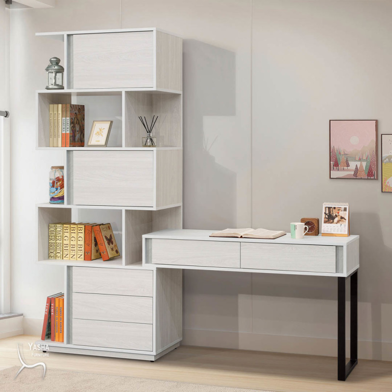 B564-04 沃克h型功能書櫥桌組(H813+H820+H821)