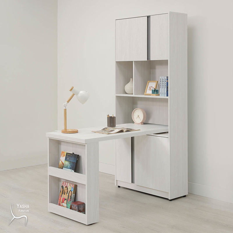 B560-02 凱倫4尺桌面書櫃組(M321+M323+M326)