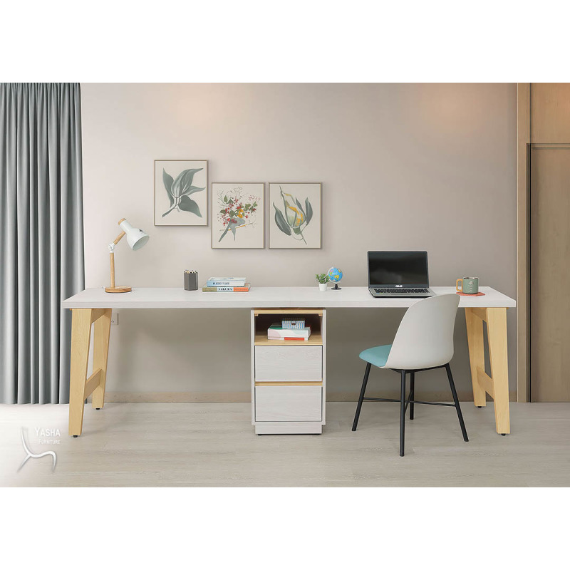 B557-04 泰勒8尺雙人書桌組(M121×2+M123×2+M124)