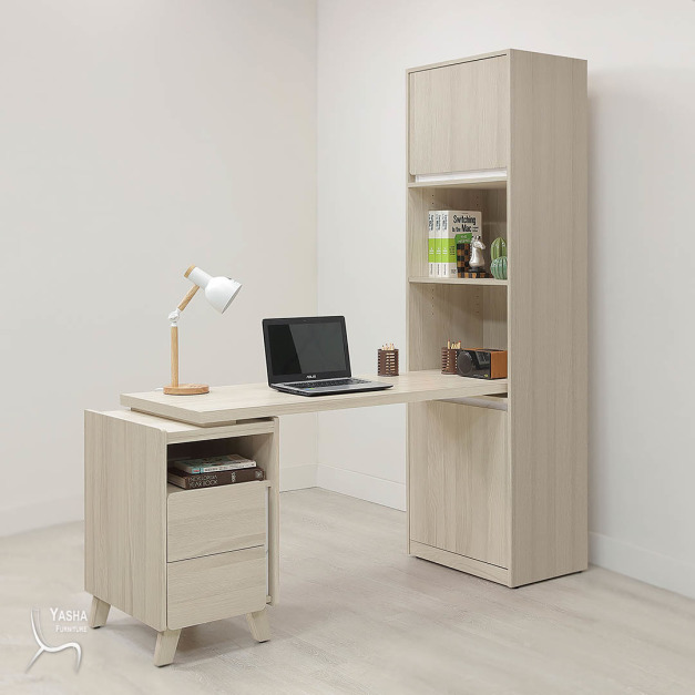 B552-01 萊米克5尺桌面書櫃組(HY934+HY936+HY937+HY938)